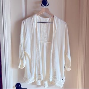 Roxy Boho Ivory “Life Pursuit” Blouse (XS)